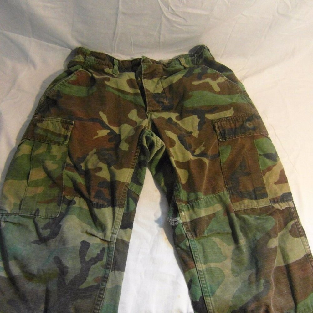 HUNTING AIRSOFT WINDPROOF BDU PANTS TROUSERS SMALL X- SHORT DEFECTS IM 3141